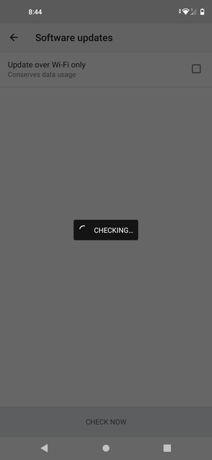 Wait for the search to finish