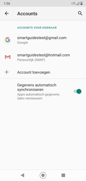 Selecteer uw Google-account