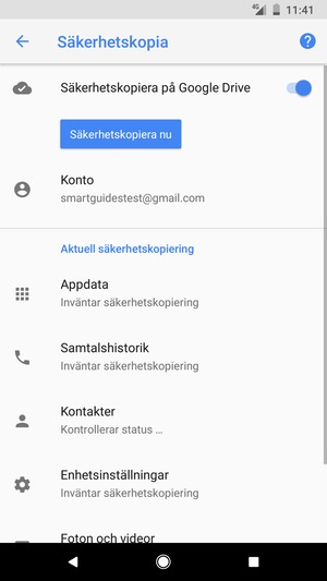 Välj Konto