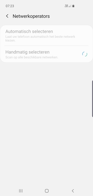 Wacht tot de zoekopdracht beëindigd is