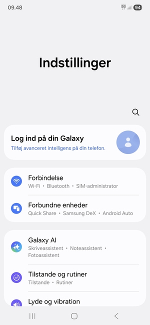 Vælg Forbindelse
