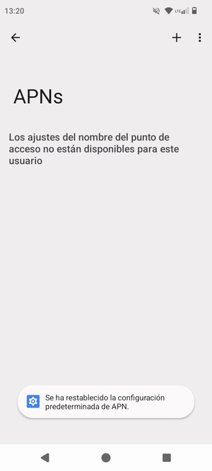 Seleccione APN nuevo