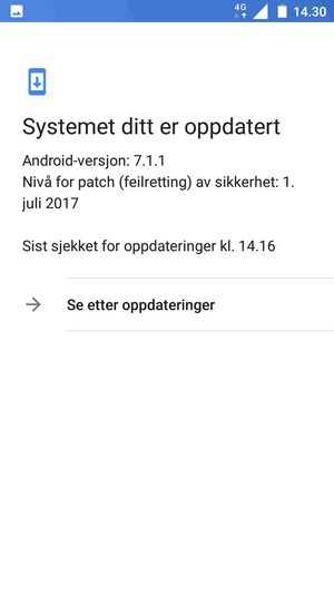 Velg Se etter oppdateringer
