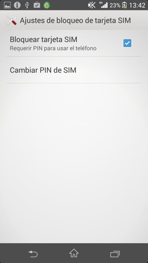 Seleccione Cambiar PIN de SIM