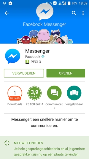 Selecteer OPENEN