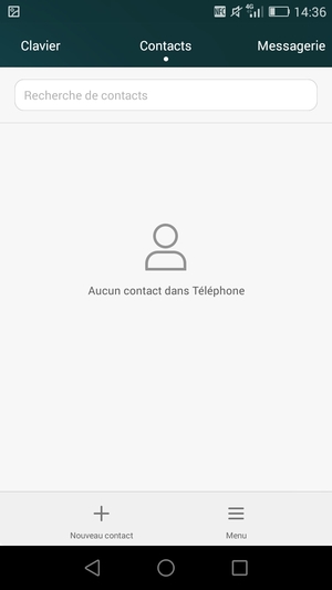 Sélectionnez Menu