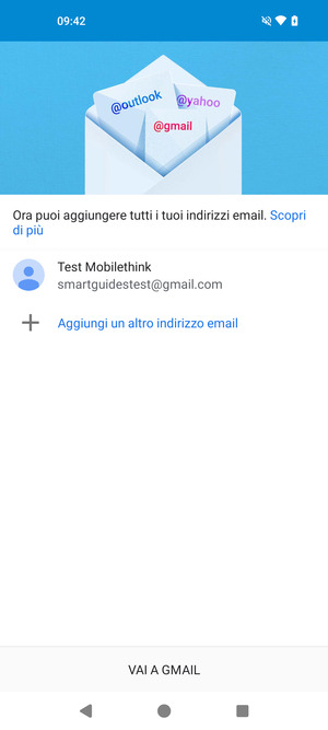 Seleziona VAI A GMAIL
