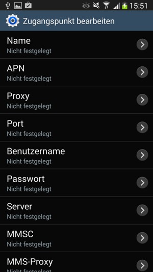 Geben Sie Internet-Informationen ein