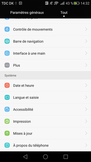 Faites défiler et sélectionnez Mises à jour