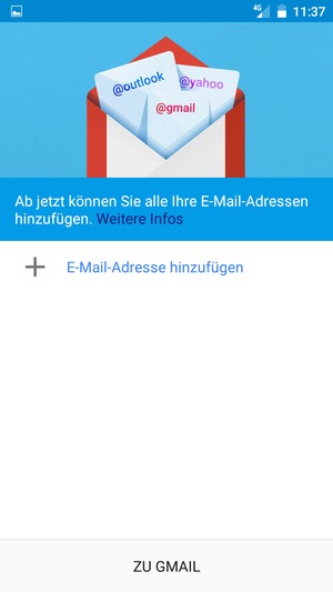 Wählen Sie E-Mail-Adresse hinzufügen