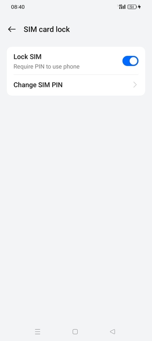 Select Change SIM PIN
