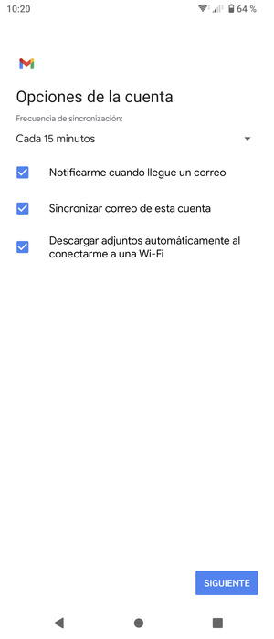 Seleccione SIGUIENTE
