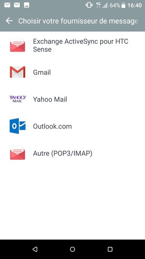 Sélectionnez Autre (POP3/IMAP)