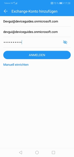 Geben Sie Ihre E-Mail-Adresse, Ihre Benutzername und Ihr Passwort ein. Wählen Sie ANMELDEN