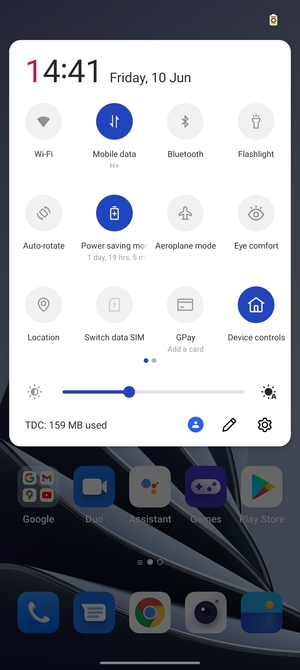 Turn Power saving mode on