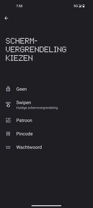 Selecteer Patroon