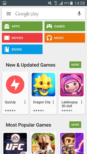 Select the Search bar