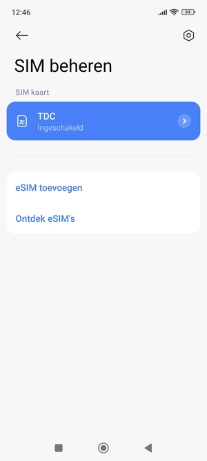 Selecteer eSIM toevoegen