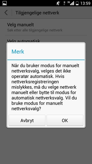 Velg OK