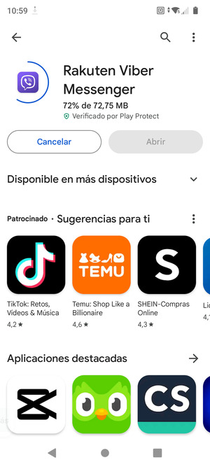 Espere a que el proceso de instalación finalice