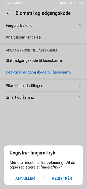 Vælg ANNULLER