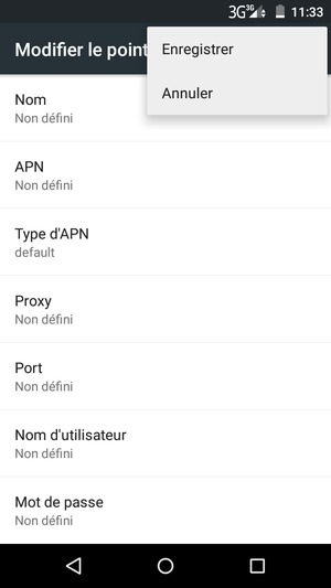 Sélectionnez Enregistrer