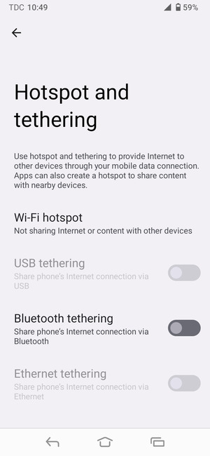 Select Wi-Fi hotspot