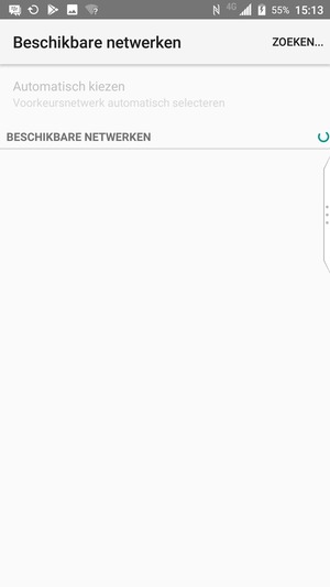 Wacht tot de zoekopdracht beëindigd is