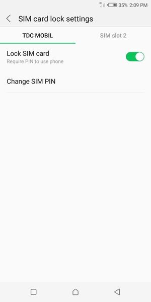 Select Public and Change SIM PIN