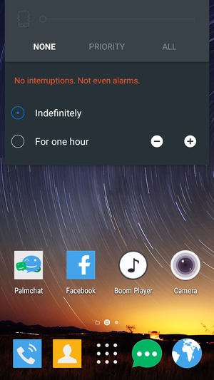 Select NONE for silent mode