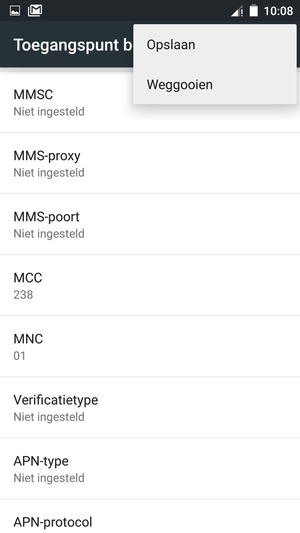 Selecteer Opslaan