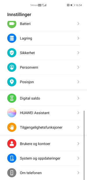 Bla til og velg System og oppdateringer