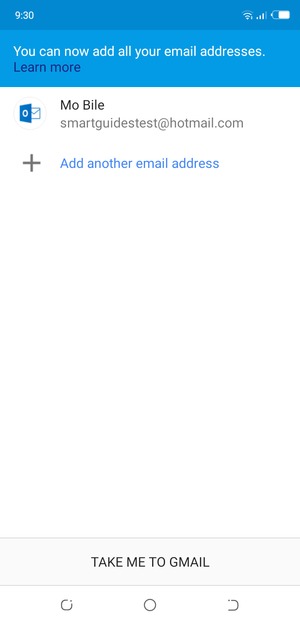 Select TAKE ME TO GMAIL