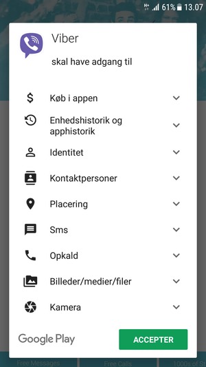 Vælg ACCEPTER