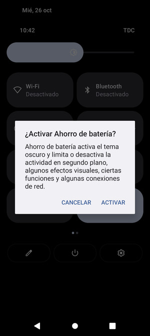Seleccione Activar
