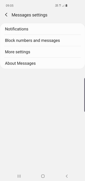 Select More settings
