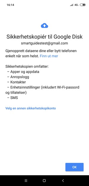 Velg OK