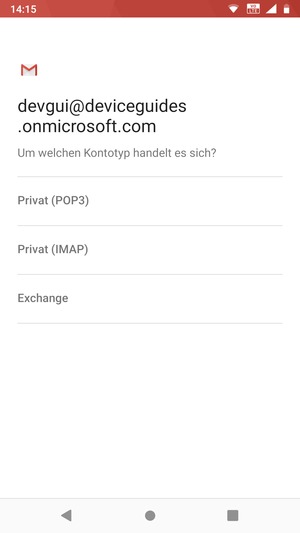 Wählen Sie Exchange