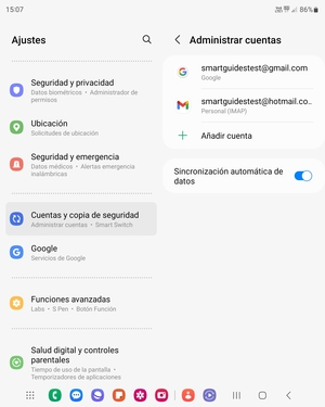 Seleccione su cuenta Google