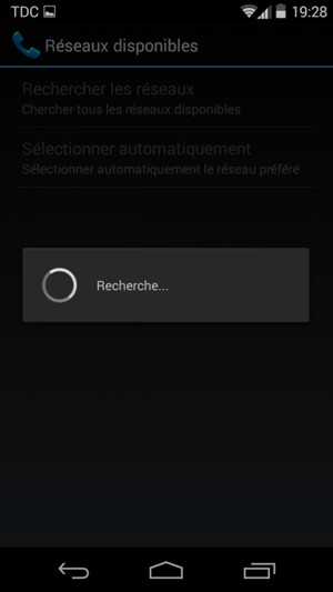 Veuillez attendre la fin de la recherche