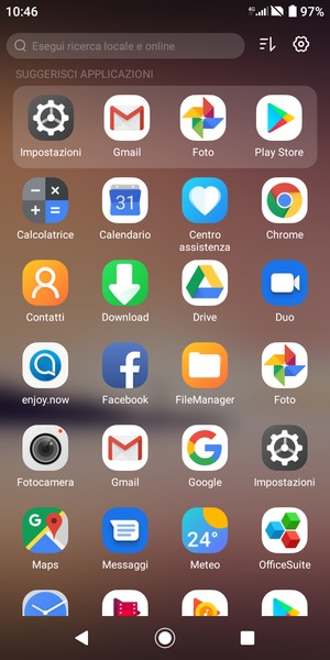Seleziona Impostazioni