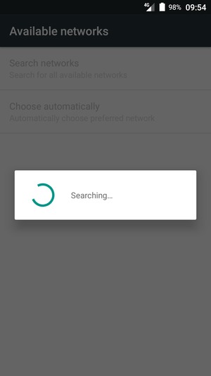 Wait for the search to finish