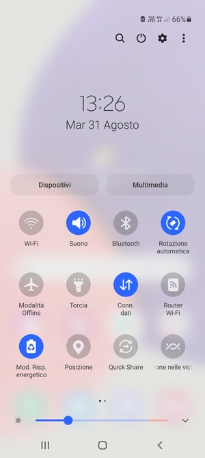Attiva Modalità Risparmio energetico