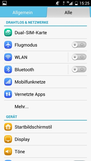 Wenn Ihr Bildschirm sieht wie folgt aus, wählen Sie Dual-SIM-Karte