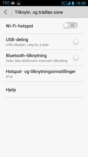 Velg Wi-Fi-hotspot