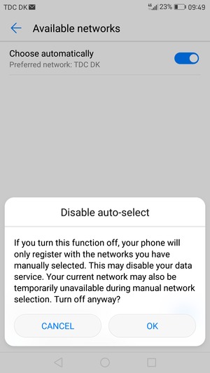 Select OK