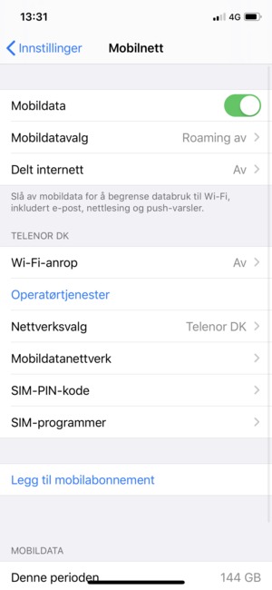 Velg Mobildatavalg