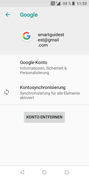 Wählen Sie Kontosynchronisierung