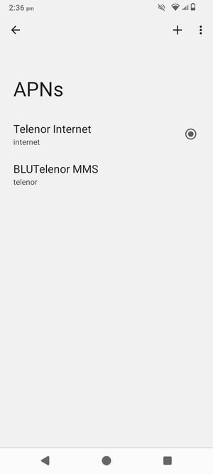 Select the Menu button