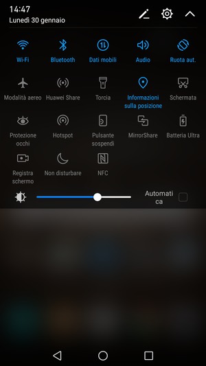 Disattiva Wi-Fi e Bluetooth